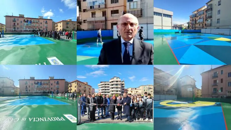 Inaugurati i campetti del Liceo, Colombiano: “L’intervento mostra l’impegno dell’Ente nel migliorare le scuole”