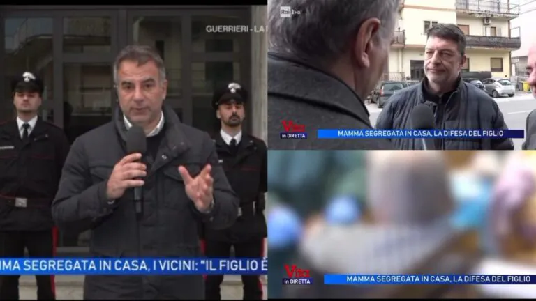 Segrega la madre in casa, intervistato si difende: “La tenevo bloccata se no si faceva male da sola”