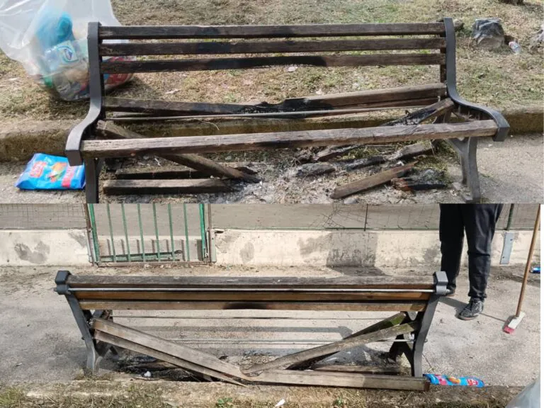 Raid vandalico nel noto parco