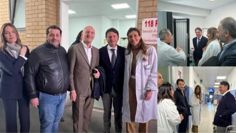 Il senatore di Forza Italia in visita all’ospedale della valle: “Struttura che merita di più”