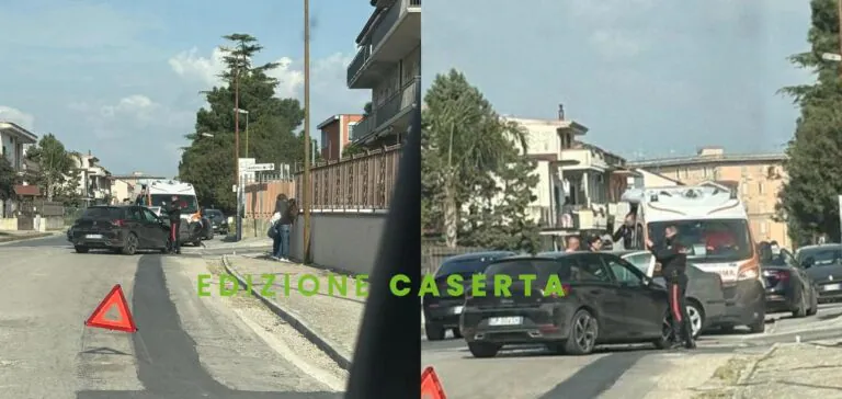 Impatto choc dopo infrazione: arriva ambulanza