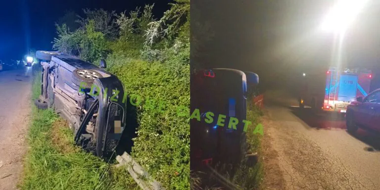 Incidente choc nel Casertano: ragazza si ribalta dopo aver rischiato di investire cinghiale