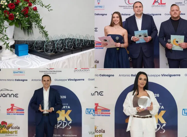 Awards di Edizione Caserta, serata indimenticabile e vetrina importante per i 28 premiati