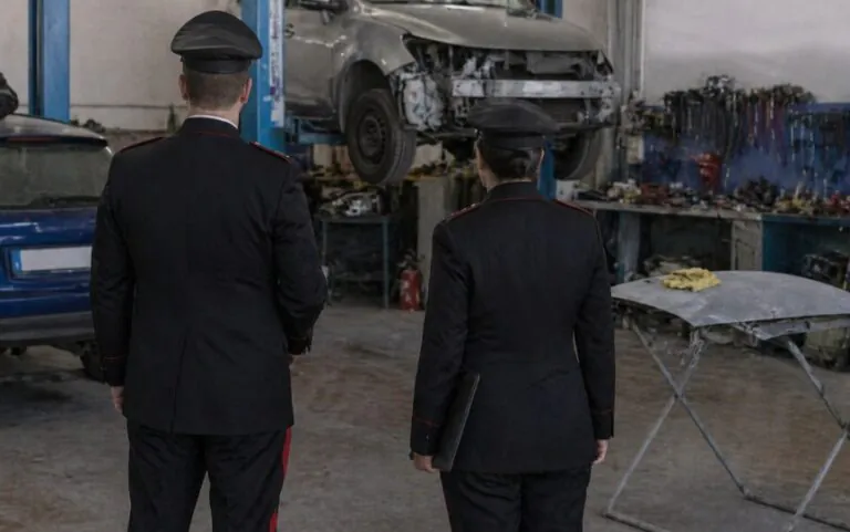 Blitz dei carabinieri dal carrozziere, 2 finiscono nei guai
