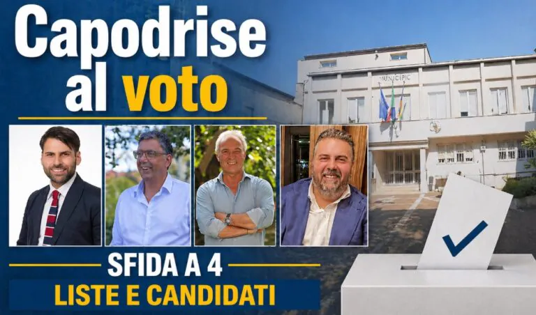 Capodrise al voto, le liste e i candidati: in 4 per la fascia tricolore