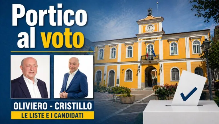 Portico al voto, le liste e i candidati: Cristillo sfida Oliviero