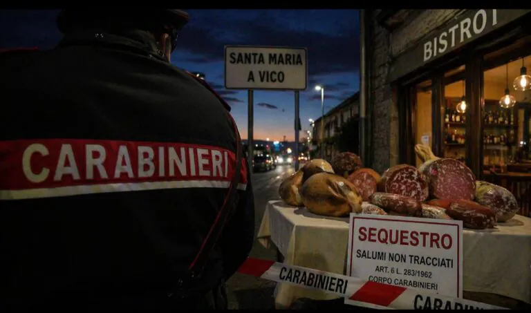 Nas e carabinieri della stazione sospendono noto bistrot: sequestrato un quintale di cibo