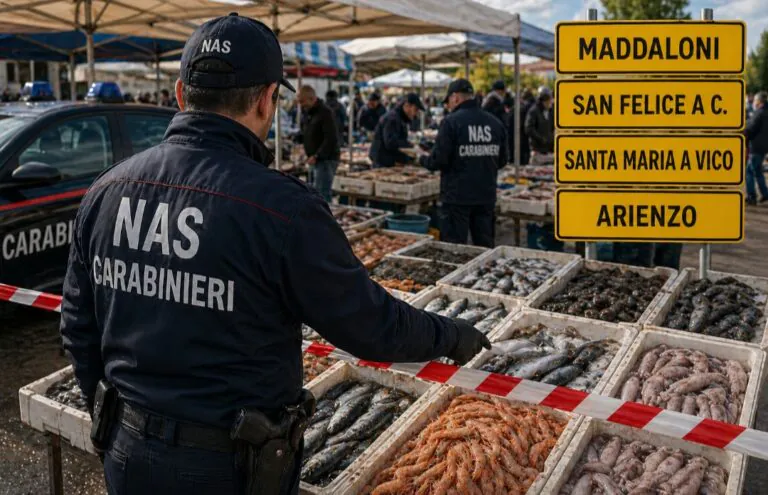 Nas al mercato, maxi sequestro di alimenti. Dehors nel mirino in centro