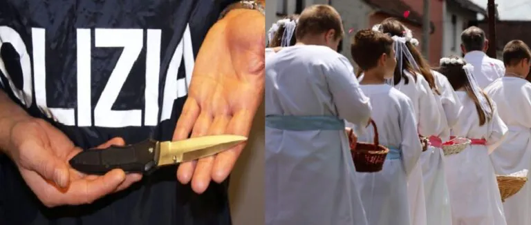 In 2 armati di coltelli e martello durante la processione del venerdì: decisivo intervento della polizia