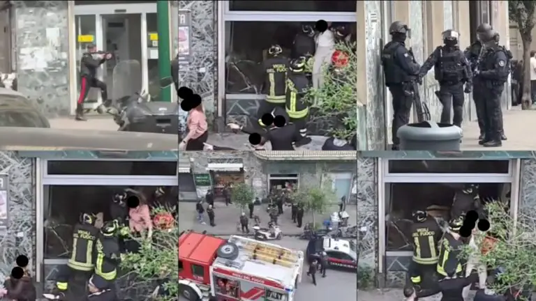Raid in banca, banditi si chiudono dentro con ostaggi. Carabinieri sul posto