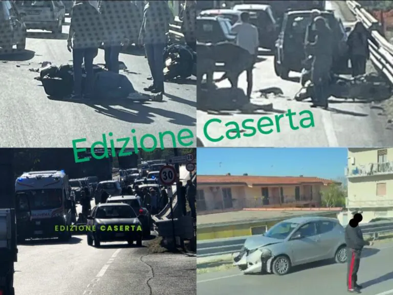 Sorpasso choc sulla Nazionale, centauro sbalzato per diversi metri dopo impatto