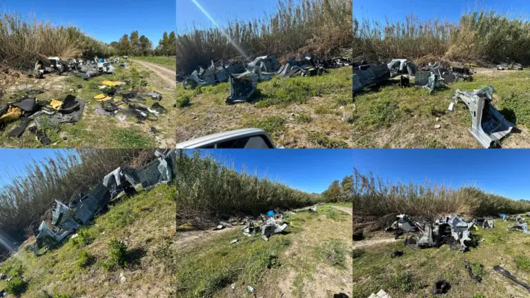 Scoperto cimitero di auto nei pressi della Statale