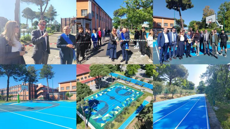 Inaugurata area sportiva della scuola, Colombiano: “Questo l’Ente deve fare, investire sui giovani”