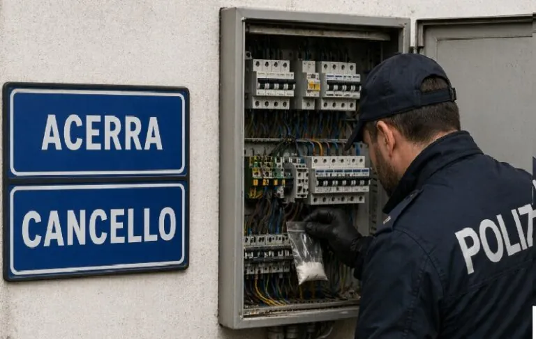 Prende la droga dal quadro elettrico, stanato dalla polizia