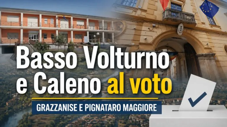 Basso Volturno e Caleno al voto, sindaco eletto col 98%. La sfida nell’altro Comune