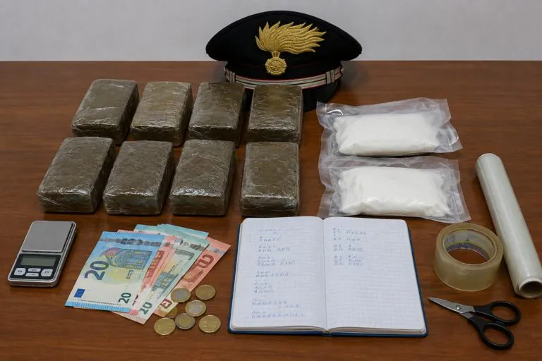 Donna arrestata: sotto il letto aveva più di un chilo di droga