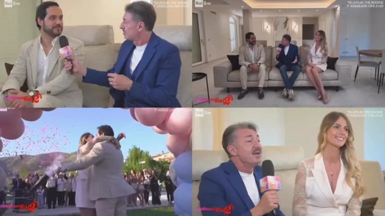 Emozione per l’ex miss casertana e suo marito: gender reveal a “Citofonare Rai 2”