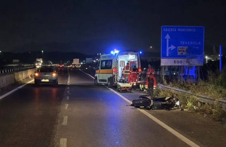 Schianto in moto, terrore sulla Provinciale