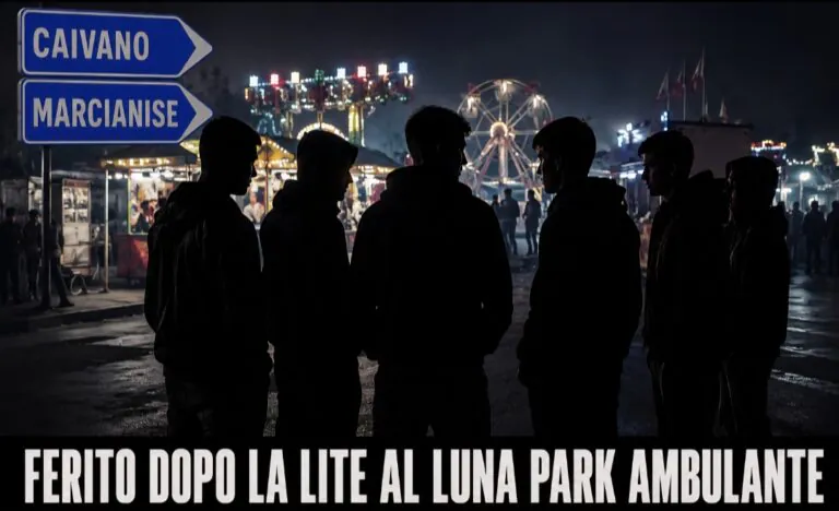 Rissa al luna park per una ragazza, giovane trafitto da una bottigliata