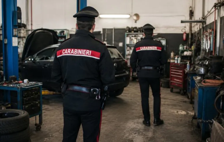 Giallo in officina dopo caduta, indagano carabinieri