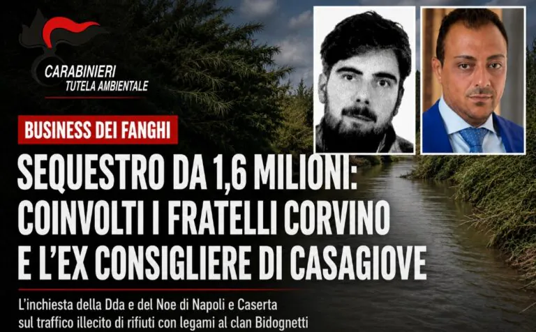 Business dei fanghi illeciti, tra gli 11 coinvolti il politico e il genero del boss