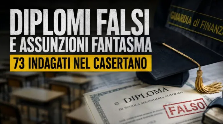 Falsi diplomi e assunzioni fantasma nelle scuole paritarie: 73 indagati
