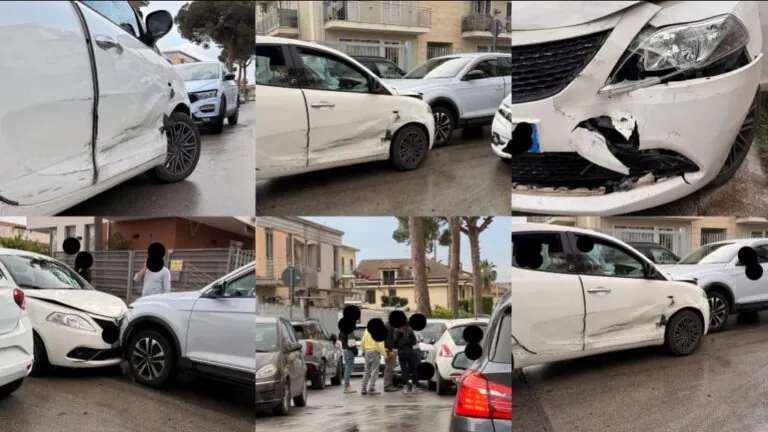 Violento schianto tra 3 auto, paura per i coinvolti. Disagi alla circolazione