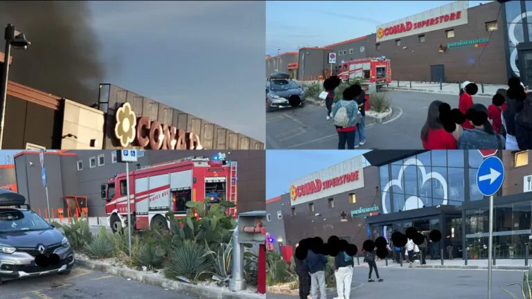 Incendio ai pannelli solari del Conad, market chiude prima