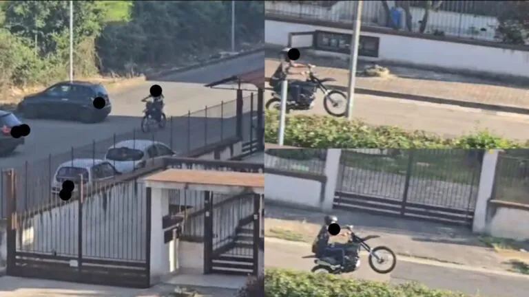 A folle velocità con scooter senza targa: “Rischia di investire qualcuno”