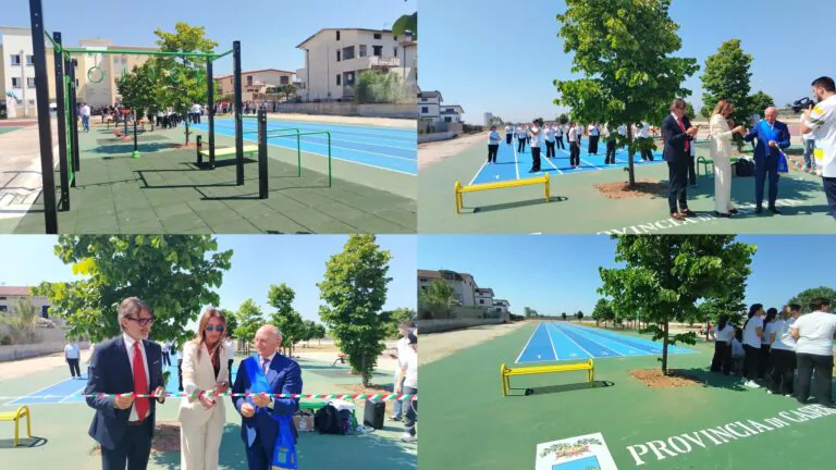 Inaugurata nuova area sportiva del Liceo, Colombiano: “Migliorare le scuole significa investire sui giovani”