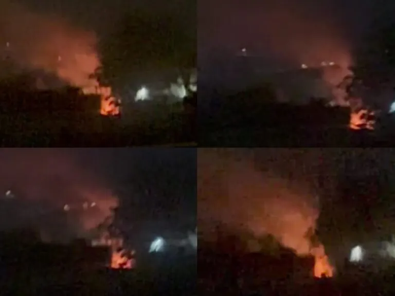 Scoppia incendio nei pressi delle abitazioni
