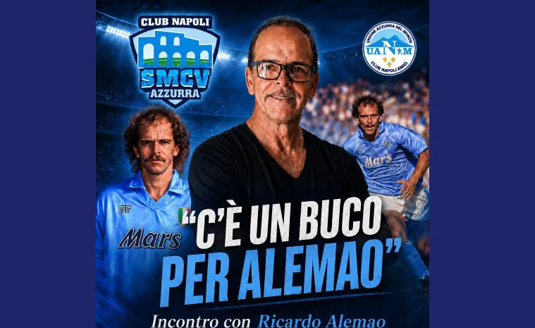 “C’è un buco per Alemao”: in città arriva la leggenda azzurra