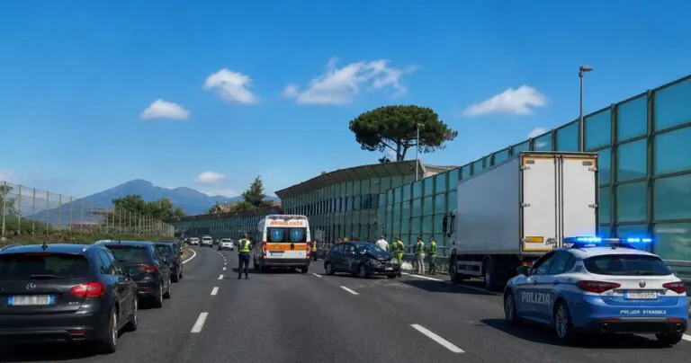 Schianto in A1, muore donna in moto