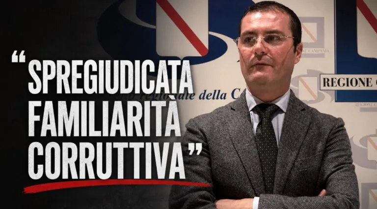 Zannini fuori dalla Campania, nuova stangata: “Ha spregiudicata familiarità corruttiva”