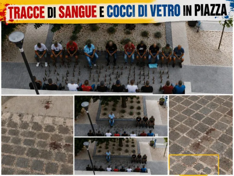 Sangue e vetri in piazza nella notte: cresce l’allarme per degrado e consumo di alcol