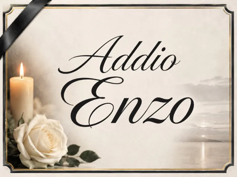 L’ultimo viaggio di Enzo: il dolore di familiari e amici per la sua scomparsa