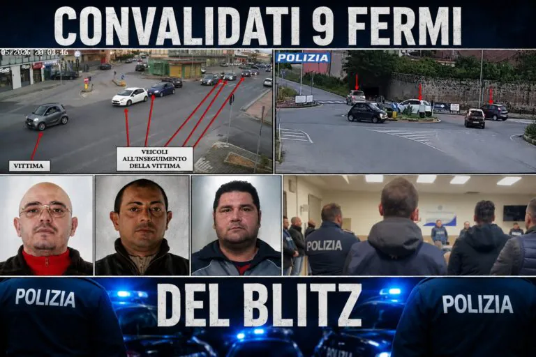 Convalidati 9 fermi: sequestrarono e rapinarono un commerciante di auto e orologi di lusso