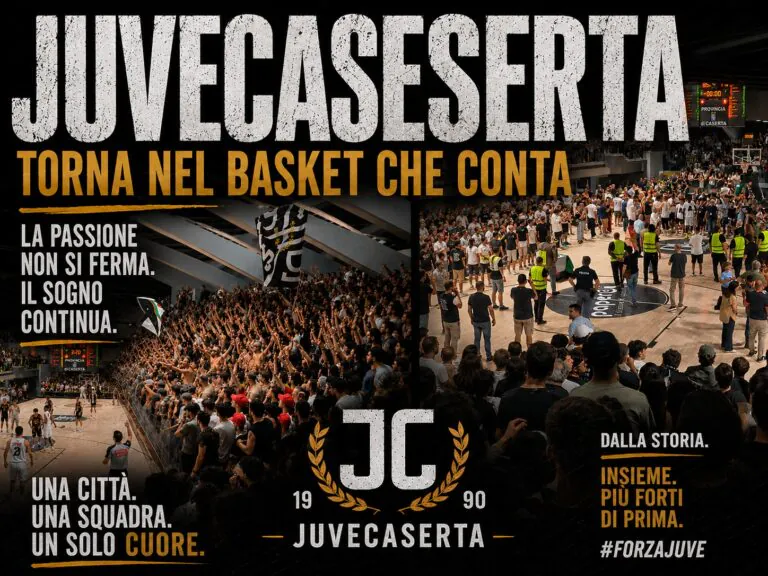 La Juvecaserta torna in serie A2, battuta Vigevano in una serata da sogno