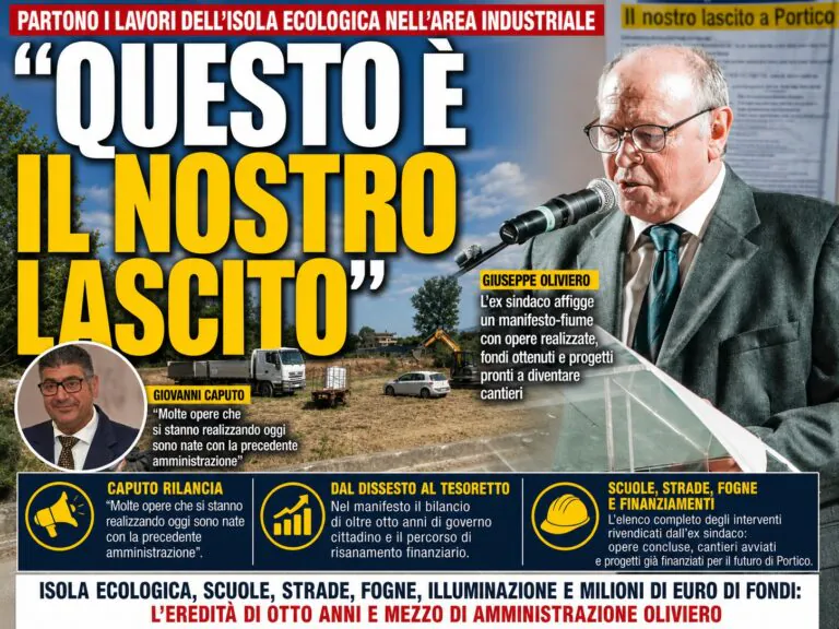 Oliviero rivendica il “lascito” amministrativo: dal cantiere dell’isola ecologica al piano delle opere pubbliche