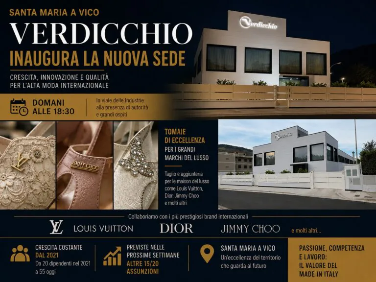 Nasce la nuova sede della Verdicchio: crescita, occupazione e alta moda internazionale