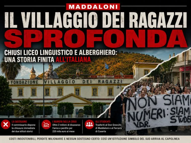 Villaggio dei Ragazzi ai titoli di coda: chiudono il Liceo Linguistico e l’Alberghiero
