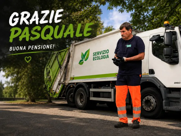 Il meritato riposo di Pasquale Russo, storico operatore dell’ecologia