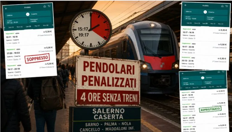 Pendolari, scattano i tagli ai treni: quattro ore senza collegamenti