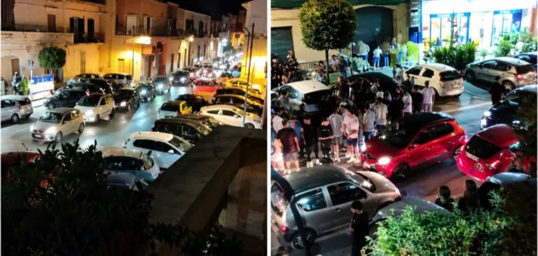 Incidente nel cuore della movida, caos in piazza