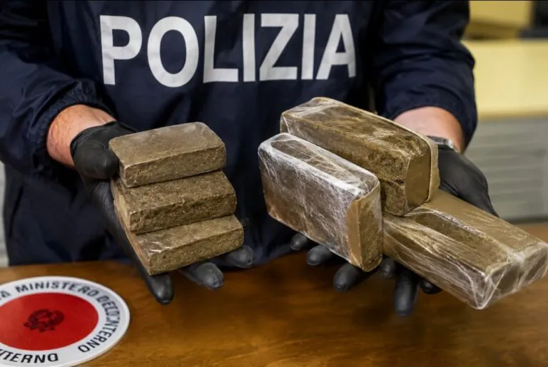 Polizia requisisce 2 chili di hashish