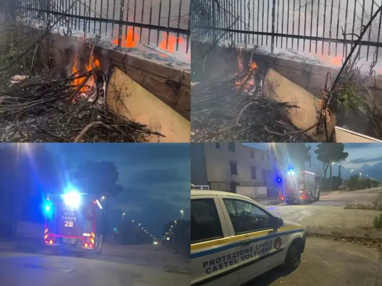 Rogo nei pressi di abitazioni, arrivano pompieri e Protezione Civile