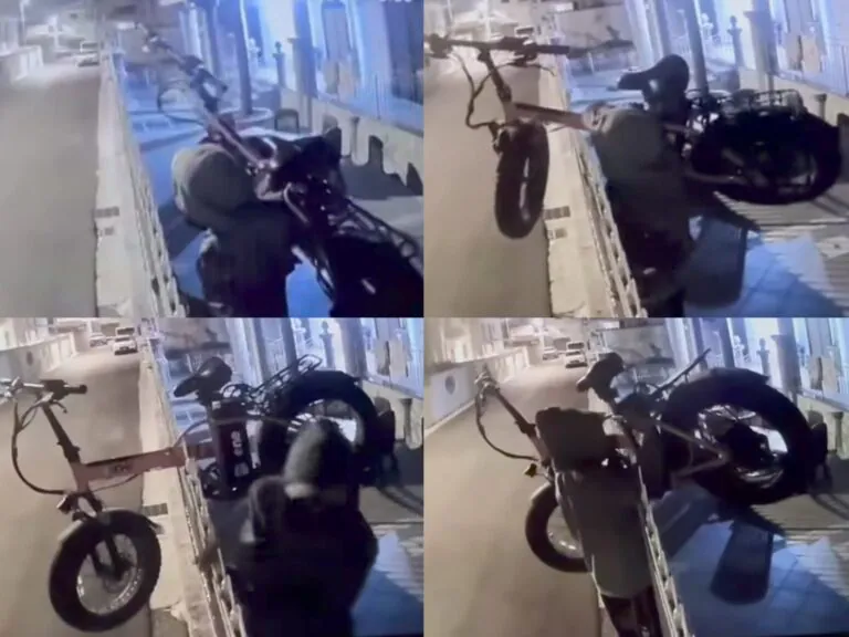 Ladro acrobata irrompe in casa e ruba bici elettrica