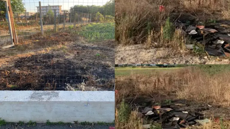Continui roghi nei pressi della pista ciclabile, cittadini esasperati