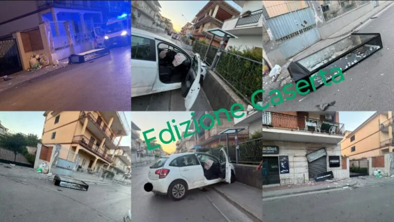 Auto sbanda e si schianta contro un negozio e un’abitazione, choc all’alba