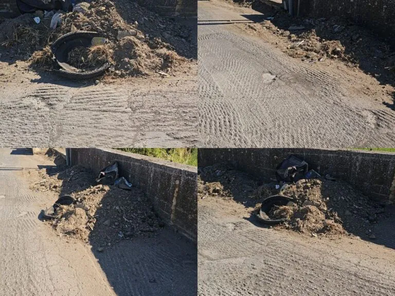 Lavori nella strada della frazione: cittadini segnalano rifiuti e materiali lungo il cantiere